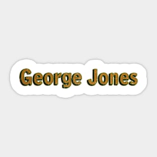 #george jones Sticker